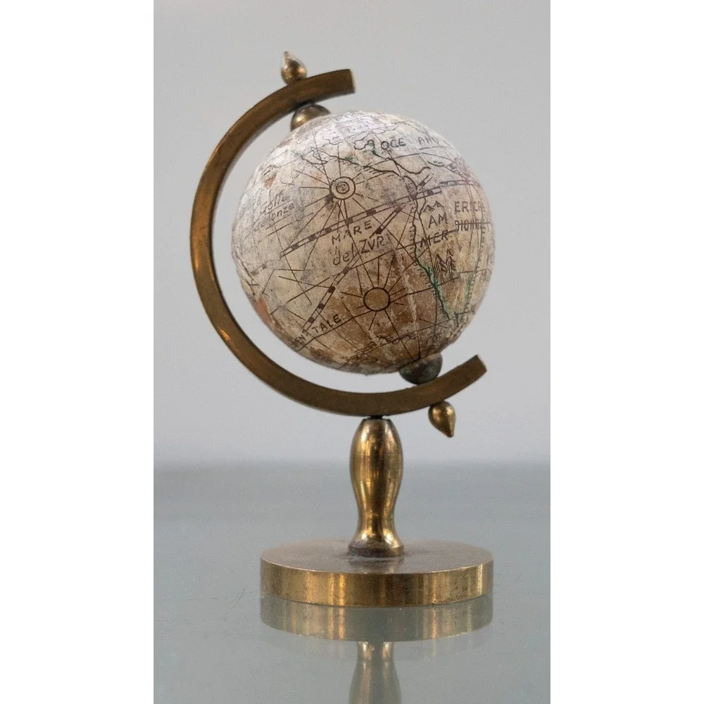 Vintage Globe Olde World Wood Mini‎ 5